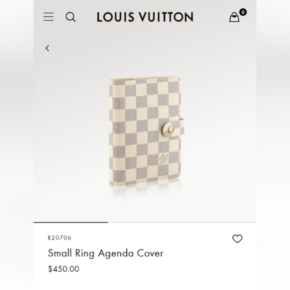 EUC Louis Vuitton Damier Azur small ring agenda cover - Picture 11 of 12